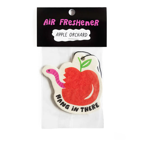 Three Potato Four 'Hang In There' Air Freshener in Apple Orchard scent, delivering a crisp and refreshing apple fragrance, ideal for bringing a fresh orchard breeze to your space.