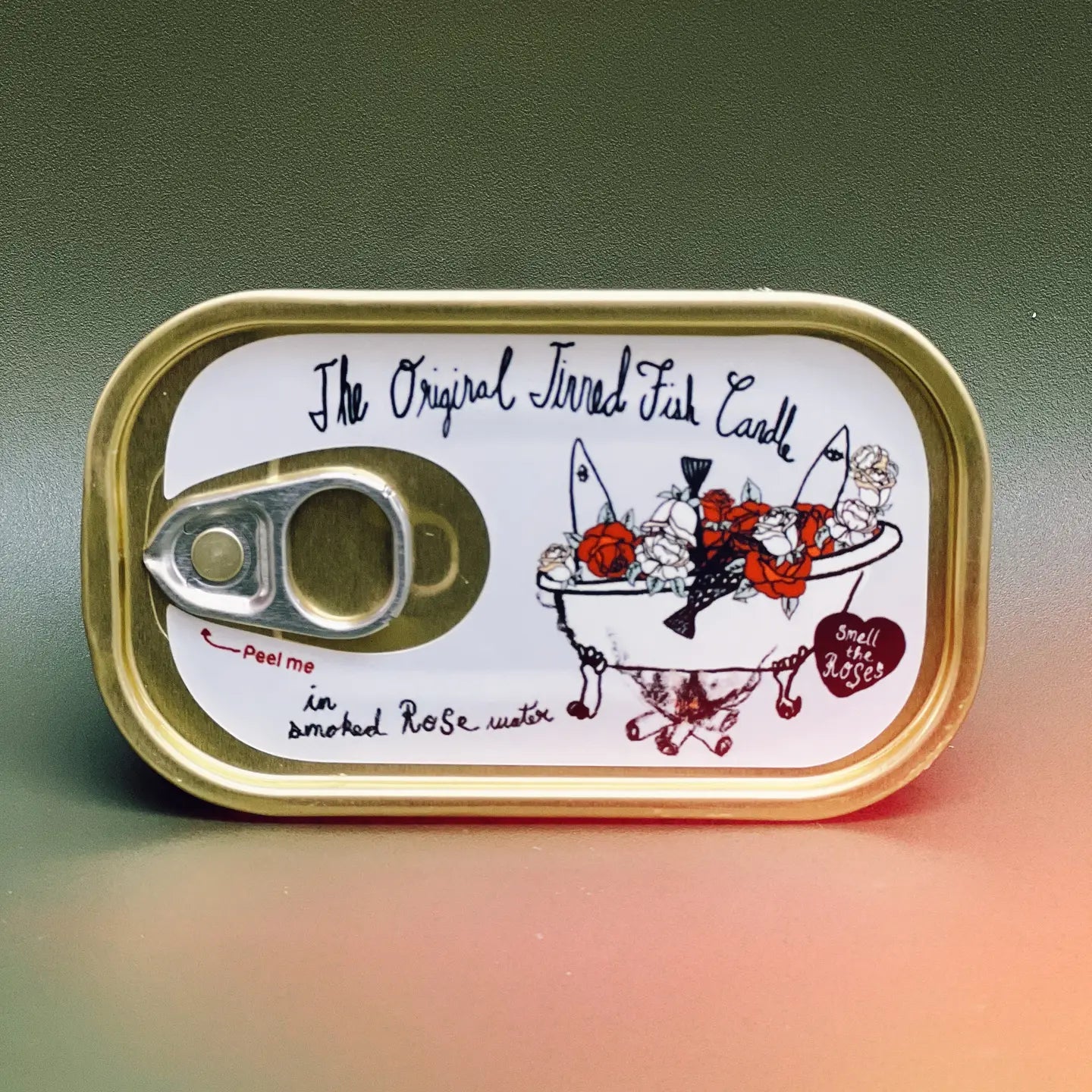 Tinned Fish Candle Smoked Rose Water Lifestyle 2