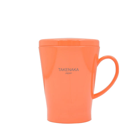 Takenaka Mug Cup with Lid, designed to be spill-free and microwave-safe, offering a convenient and stylish solution for enjoying beverages on the go or at home.